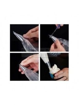 Manga Desechable Repostera Polipapel Antiderrapante Jgo 100 Pzs