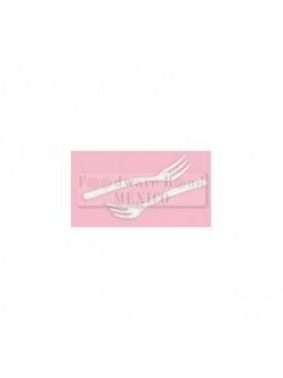 Tenedor 9.6X1.6X1Cm Transparente 50Pz