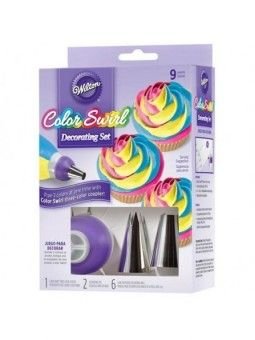 Juego Decoración Wilton Color Swirl  9 Pzs