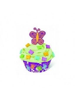 Kit Decoracion Mariposas 24 Picks+24Cups+Sprinkles