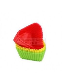 Juego De 12 Capacillos Triangulo Silicón