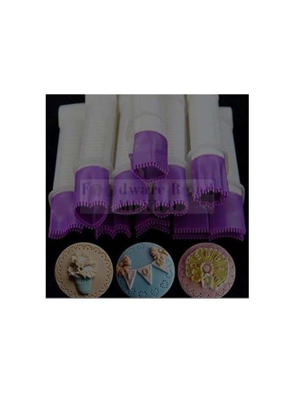 Juego De 10 Pinzas Rizadoras Para Modelar Fondant De Plastico