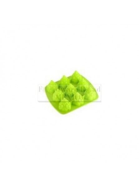 Molde De Silicón Arbolitos 9 Cavidades 29X26X7 Cm