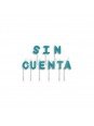 Vela Palillo Sin Cuenta Azul 9 Pz