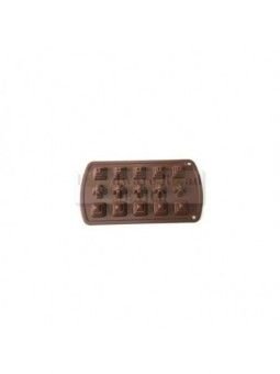 Molde De Silicón Para Chocolate Pirámides 22X12X2 Cm 15 Cav