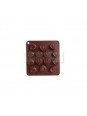 Molde De Silicón Para Chocolate Corazones 17X17X2 Cm 14 Cav