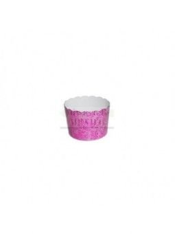 Vasito Para Cupcake Horneable Flor Rosa Ø6X5.5Cm 50Pz