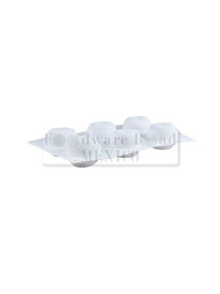 Molde De Silicón Manzana 3D 6 Cavidades 29X17X5.3 Cm