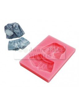 Molde Fondant Silicón Short Y Camisa 7X5X1 Cm