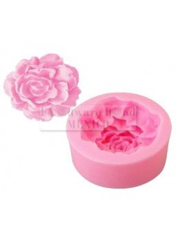 Molde Fondant Silicón Rosa Ø6Cm