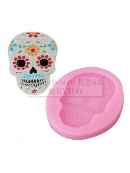 Molde Fondant Silicón Calaverita 7X6X1.2 Cm