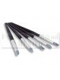 Pinceles Punta De Silicón 5 Pzs Mango De Madera