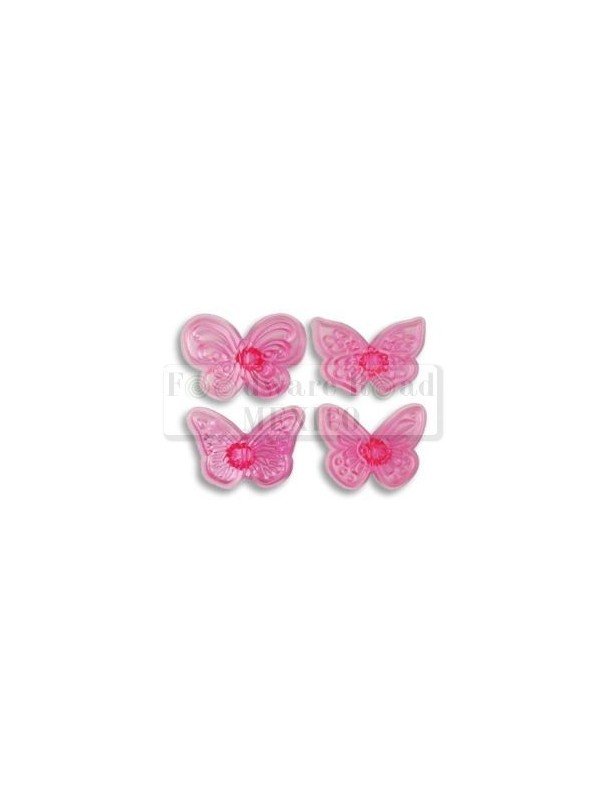 Cortador Fondant Molde Marcador Mariposas 4 Pz
