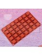 Molde De Silicón Cuadrados 35 Cavidades 2.1x2.1x1.3cm