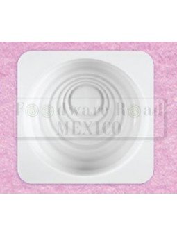 Molde De Silicón Redondo Concéntrico Ø16.5X5 Cm