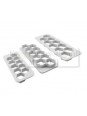 Juego Cortador Fondant Plástico Placa Hexagonos 3 Pz