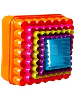 Cortadores Galleta Cuadrado 5 Pzs 7.5x7.5cm