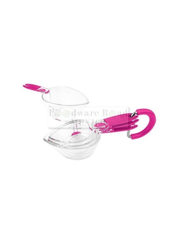 Jgo Tazas Medidoras Morado 3 Pz