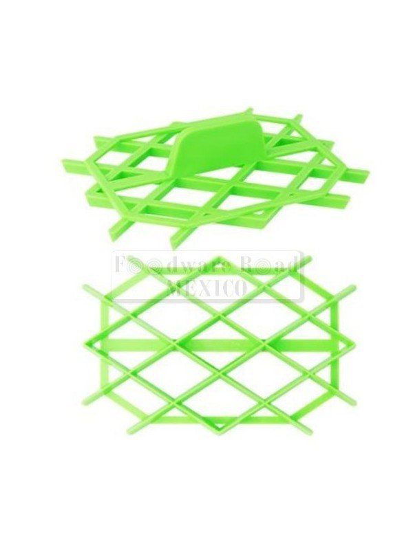 CORTADOR MARCADOR FONDANT ROMBOS 12X8.5CM