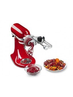 Aditamento para KitchenAid: Hacer Espirales, Descorazonador y Pelador.