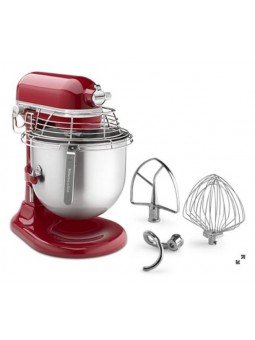Batidora KitchenAid Comercial 8 Qts Con Protector de Tazón de Acero Inoxidable Rojo Imperio