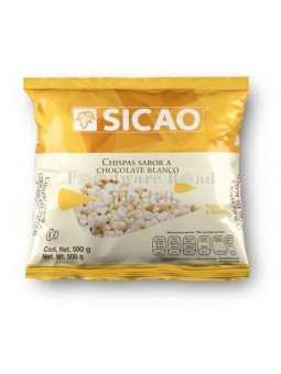 Chispas Sabor Chocolate Blanco Sicao 500 Grms