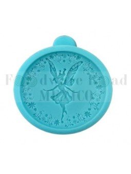 Molde De Silicón Fondant Hada Floral Ø8X1 Cm