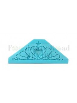 Molde De Silicón Fondant Tiara 12X5.5X0.8Cm