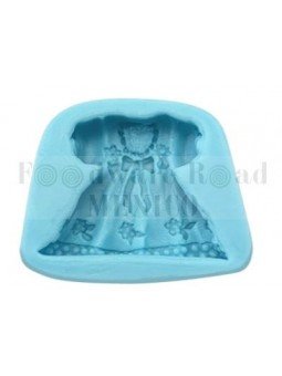 Molde De Silicón Fondant Vestido Niña 7.5X7X2Cm