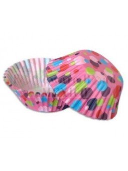 Capacillo Standard Rosa Dots Colores 100 Pz