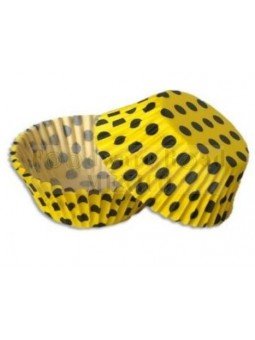 Capacillo Standard Amarillo Dots Negros 100Pz
