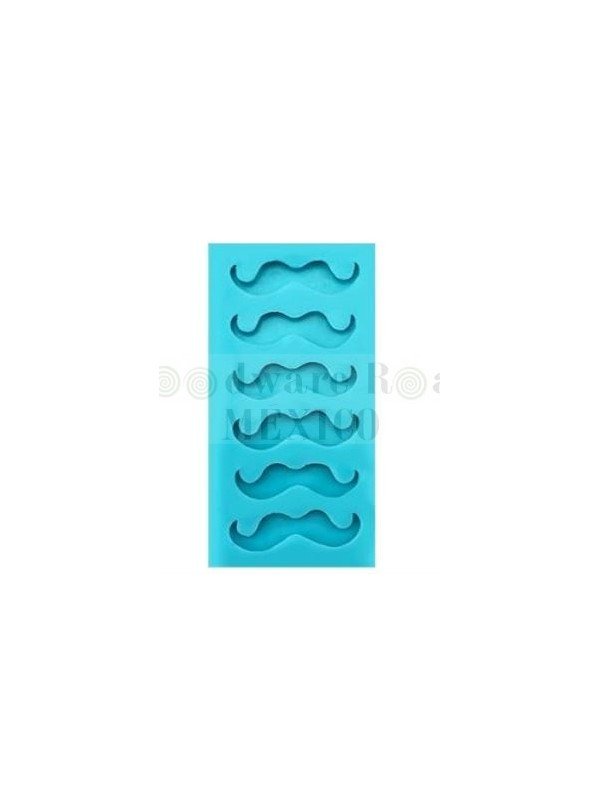 Molde De Silicón Fondant Bigotes 5X11cm