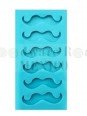 Molde De Silicón Fondant Bigotes 5X11cm