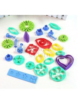 Juego de Herramientas Fondant Para Hacer Flores 26 piezas