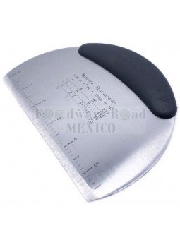 Raspa Con Filo Para Cortar Masa o Pizza De Acero con Mango