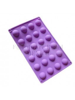 Molde de Silicón Media Esfera 24 Cavidades Ø2.8cm Foodware