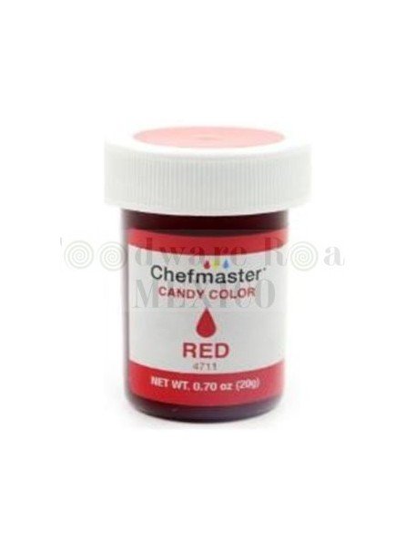 Colorante Para Chocolate Rojo 0.7Oz (20G) Chefmaster