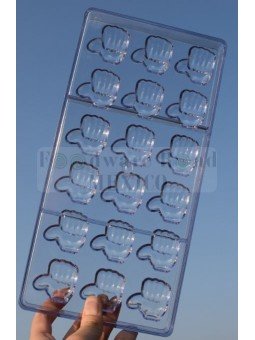 Molde Para Chocolate Like Emoji Mano Arriba 18 Cavidades Plástico Compacto