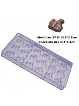 Molde Para Chocolate Like Emoji Mano Arriba 18 Cavidades Plástico Compacto