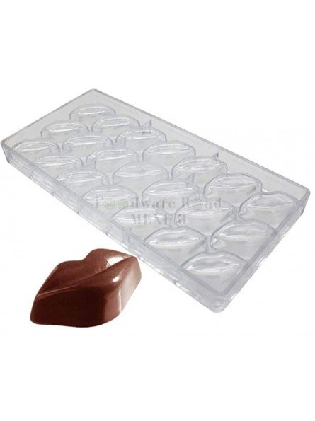 Molde Chocolate Labios 21 Cavidades Plástico Compacto