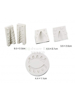 Molde De Silicón Fondant Unicornio 3D: Cuerno, Pestañas y Orejas