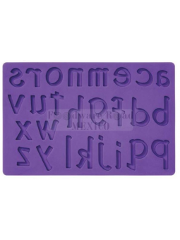 Molde Silicón Fondant Alfabeto Minúsculas 18.5x11.5 cm