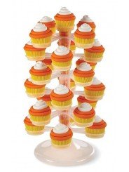 Exhibidor De 25 Cupcakes Wilton Transparente De 6 Pisos Con Centro Rellenable