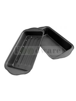 Juego 2 Moldes Para Pastel De Carne Antiadherente 29.5X15X6.5Cm