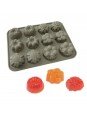 Molde De Silicón Flores 12 Cavidades Ø4cm