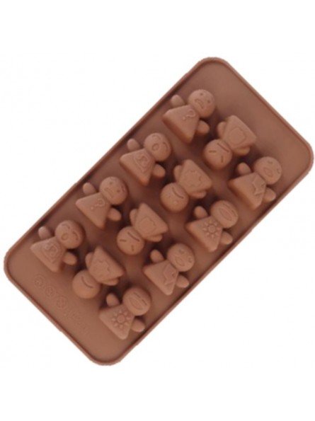 Molde Para Chocolate De Silicón Muñeco Emociones 12 Cav 23x11cm Molde Para Chocolate De Silicón Muñeco Emociones 12 Cav 23x11cm