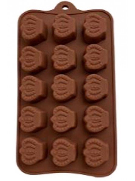 Molde De Silicón Para Chocolate Coronas 15 Cav 19x10cm