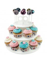 Exhibidor De Paletas Y Cupcakes 3 Niveles Plástico
