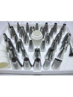 Estuche Con 36 Duyas Grandes  y 2 Adaptadores De Duyas