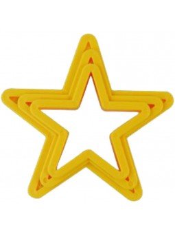 Cortador Galleta Estrellas 3 Pz